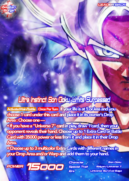 Ultra Instinct, Son Goku Limits Surpassed