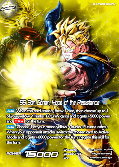 SS Son Gohan, Hope of the Resistance