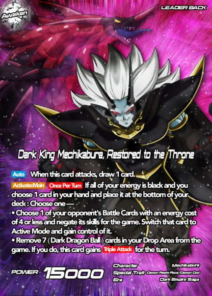 Dark King Mechikabura, Restored to Throne