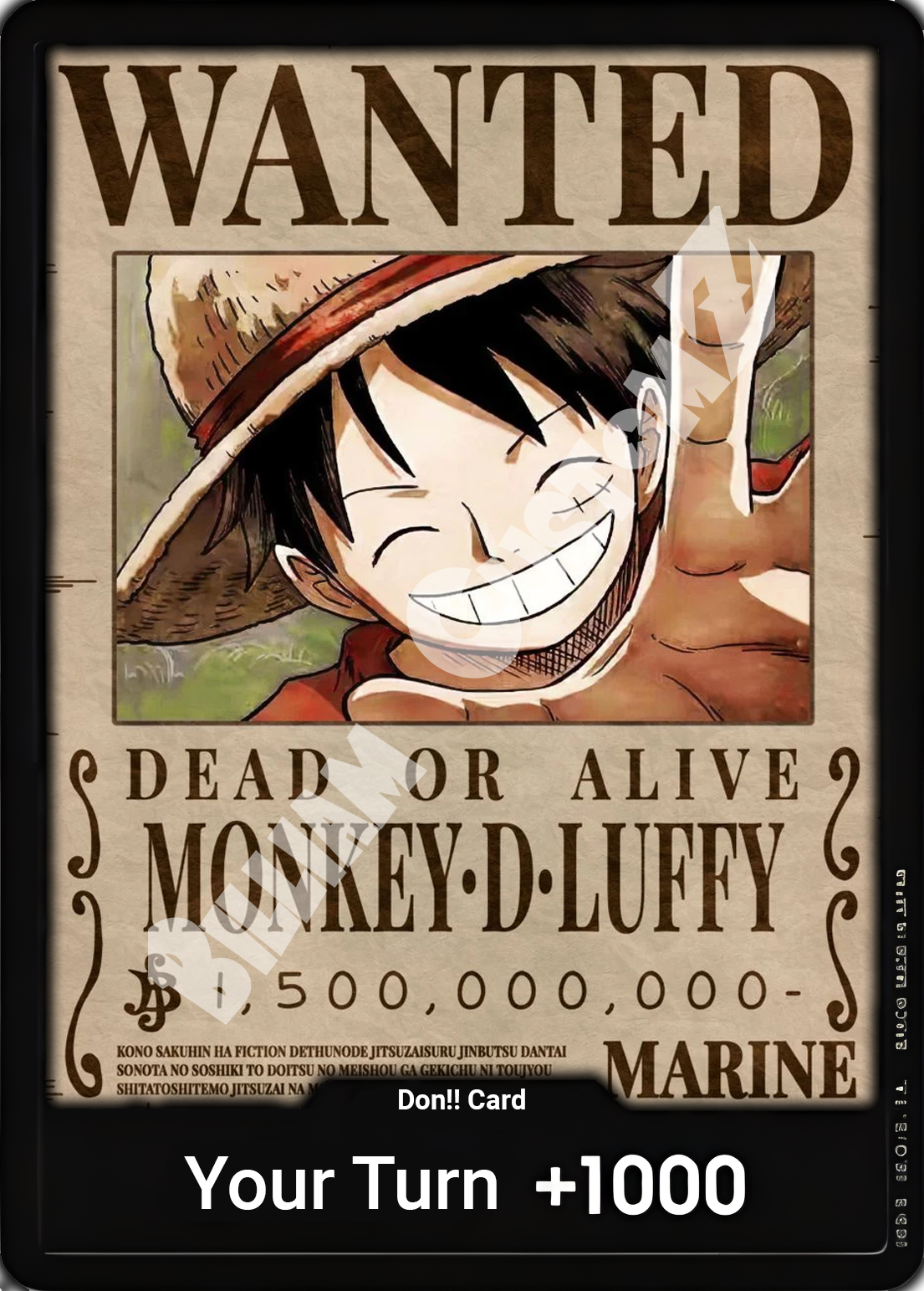 One Piece Monkey D Luffy Wanted Poster, monkey d luffy