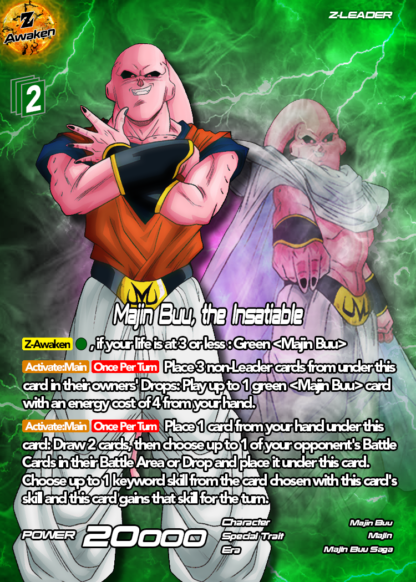 Majin Buu, the Insatiable